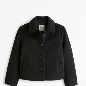 Black Wool Blend Jacket